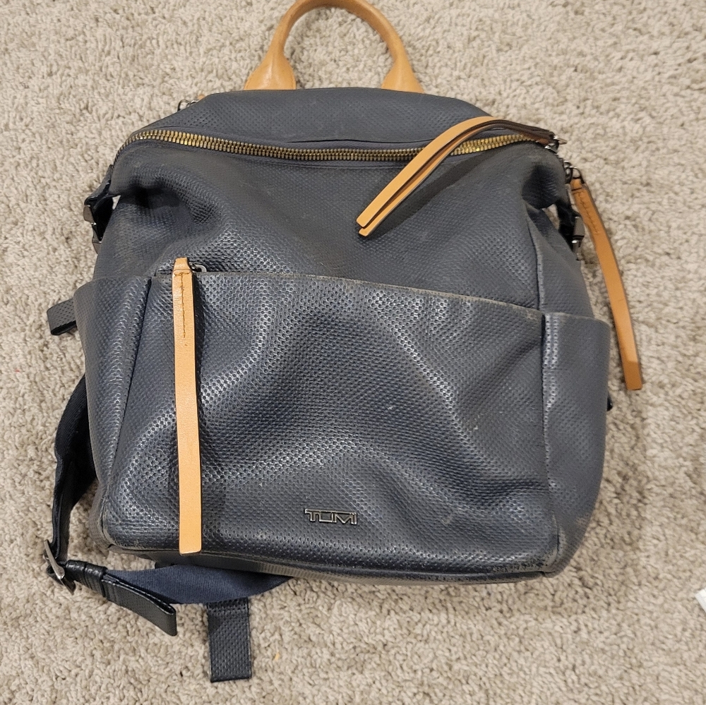 Tumi Leather Backpack